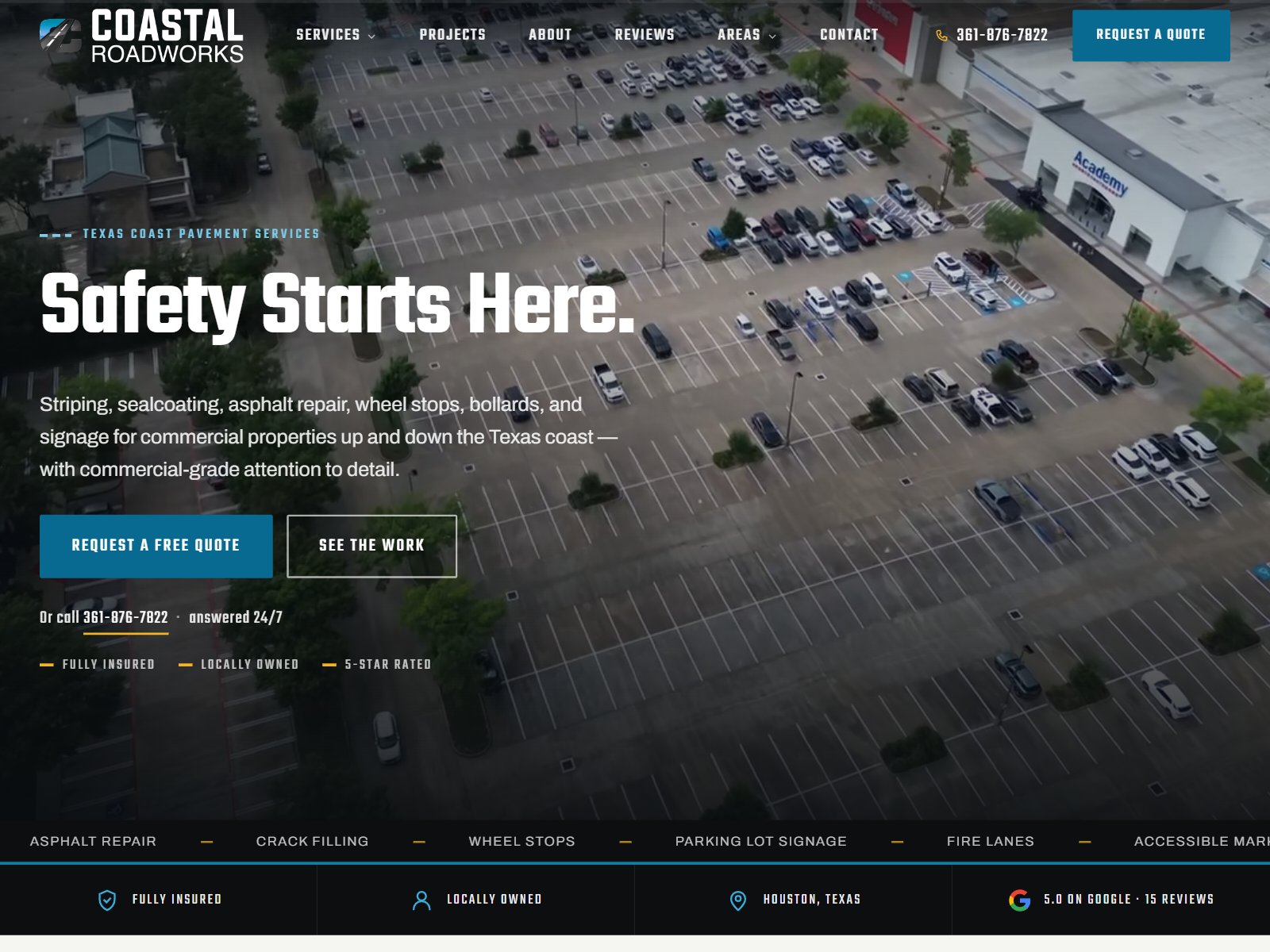 Coastal Roadworks website