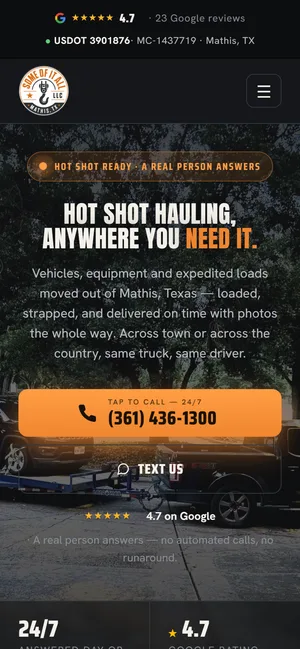 Some Of It All LLC website on a phone